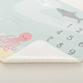 Onder het Zee Friends Milestone Sherpa Deken (3/4)