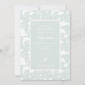 Onder het Zee Friends Pattern Kaart (Voorkant)