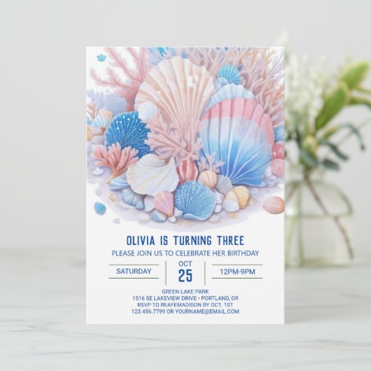 Onder het Zee Fun Boy Birthday Kaart (Staand voorkant)