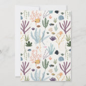 Onder het Zee Gender Neutral Birthday Invite Kaart (Achterkant)