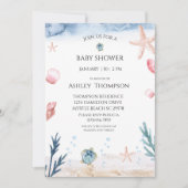 Onder het Zee Genderneutraal Baby shower Kaart (Voorkant)