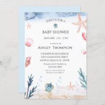Onder het Zee Genderneutraal Baby shower