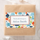 Onder het Zee gepersonaliseerd boek Etiket (Insitu)