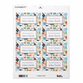 Onder het Zee gepersonaliseerd boek Etiket (Full Sheet)