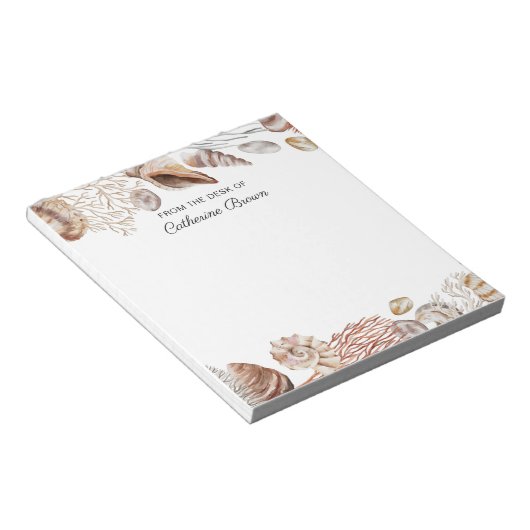 Onder het zee gepersonaliseerd notitieblok (Schuin)