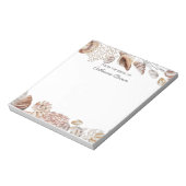 Onder het zee gepersonaliseerd notitieblok (Linkerzijde)