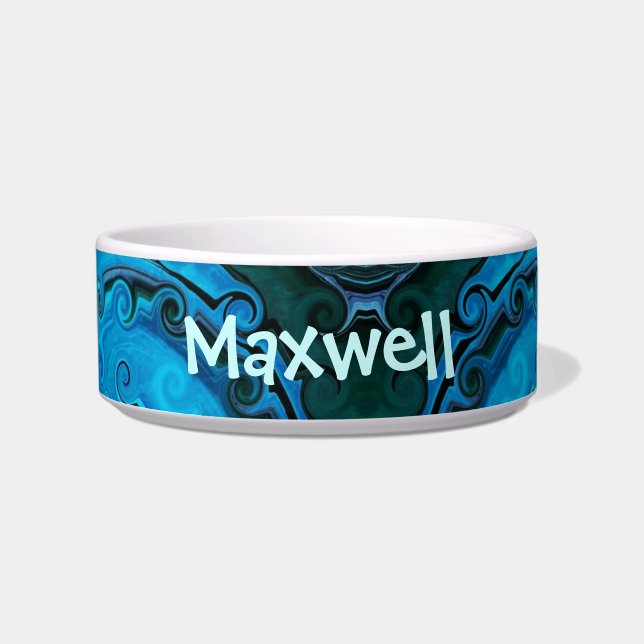 Onder het Zee Gepersonaliseerd Voerbakje (Voorkant)