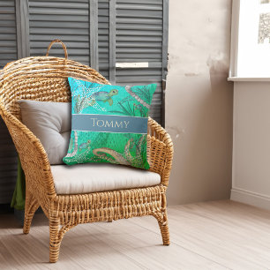 Onder het Zee Gepersonaliseerde Schildpad Kussen