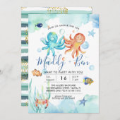 Onder het Zee | Gezamenlijke uitnodiging van de pa (Voorkant / Achterkant)