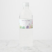 Onder het Zee Girl Baby shower Bottle Label Waterfles Etiket (Voorkant)