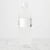 Onder het Zee Girl Baby shower Bottle Label Waterfles Etiket (Achterkant)