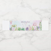 Onder het Zee Girl Baby shower Bottle Label Waterfles Etiket (Enkel label)