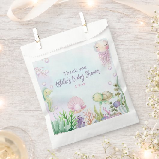 Onder het Zee Girl Favoriete Bags Bedankzakje (Geknipt)