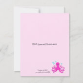 Onder het Zee Girls Birthday Invitation Kaart (Achterkant)