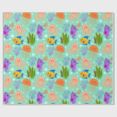 Onder het Zee glanzend omslagpapier, 30 x 6 inch Cadeaupapier (Vlak)