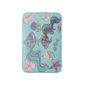 Onder het Zee Glittering Pastel Bath Mat (Voorkant Verticaal)