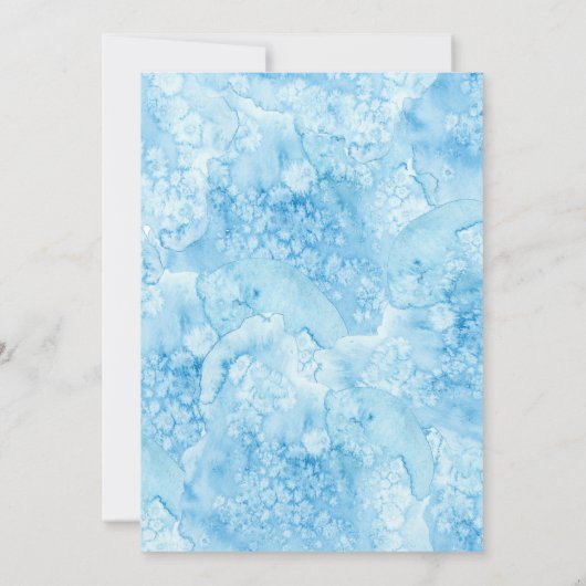 Onder het Zee | Goud- en blauw-paar Kaart (Achterkant)