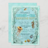 Onder het Zee Graduation party Kaart (Voorkant / Achterkant)