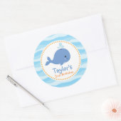 Onder het Zee gunst Stickers (blauwe vinvis) (Envelop)