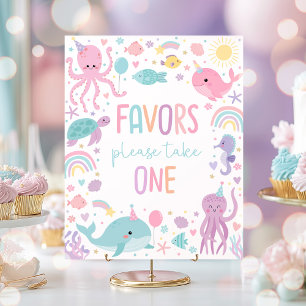 Onder het Zee gunsten neem een partij Poster