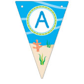 Onder het Zee Happy Birthday Party Vlaggetjes (Derde vlag)