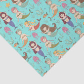 onder het Zee Happy Mermaid doet wat Mermaids doen Tissuepapier (Detail)