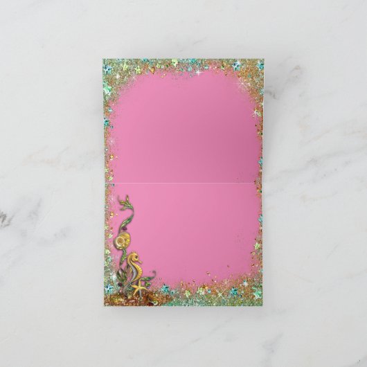 Onder het Zee Hartelijk dank Bedankkaart (Binnen)