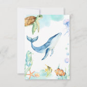 Onder het Zee Hartelijk dank Bedankkaart (Achterkant)