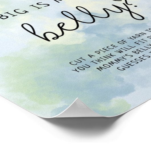 Onder het zee - Hoe groot is mama's buikspel? Poster (Hoek)