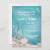 Onder het Zee Honeymoon Shower Invitations Kaart (Voorkant)