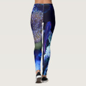 Onder het Zee in blauw en paars Leggings (Achterkant)