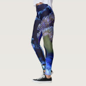 Onder het Zee in blauw en paars Leggings (Links)