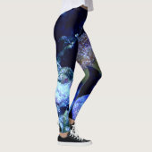 Onder het Zee in blauw en paars Leggings (Rechts)