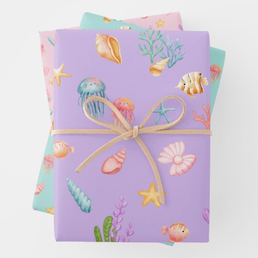 Onder het Zee Inpakpapier Vel (In situ)