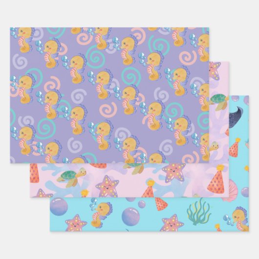 Onder het Zee Inpakpapier Vel (Set)