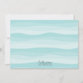 Onder het Zee Invitation (Girl) - Walviskrab Kaart (Achterkant)