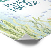 Onder het Zee is Baby shower voor Poster (Hoek)