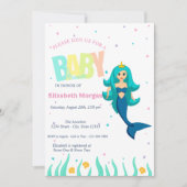 Onder het Zee is het Zeemeermin-Baby shower Kaart (Voorkant)