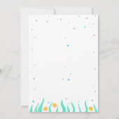 Onder het Zee is het Zeemeermin-Baby shower Kaart (Achterkant)