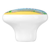 Onder het Zee Jelly Fish Ceramic Knob Keramische Knop (Zijkant)