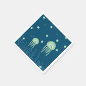 Onder het Zee Jellyfish Baby shower Servet (Hoek)