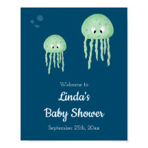 Onder het Zee Jellyfish Baby shower Welkom