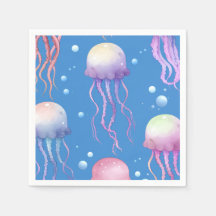 Onder het Zee Jellyfish Blue