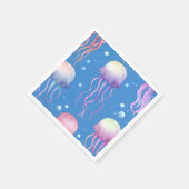 Onder het Zee Jellyfish Blue Servet (Hoek)