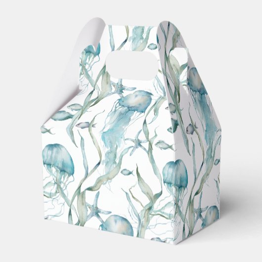 Onder het Zee Jellyfish Favoriete Boxes Bedankdoosjes (Achterkant)