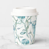 Onder het Zee Jellyfish Paper Cups Papieren Bekers (Achterkant)
