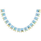 Onder het zee jongens, eerste verjaardag vlaggetjes (Alle)