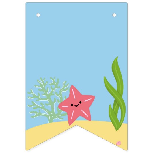 Onder het zee jongens, eerste verjaardag vlaggetjes (Eerste vlag)