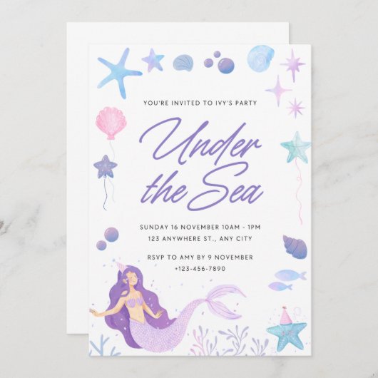 Onder het Zee Kaart (Voorkant / Achterkant)