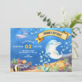 Onder het zee kaart (Staand voorkant)